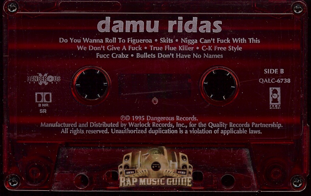 Damu Ridas Damu Ridas Cassette Tape Rap Music Guide